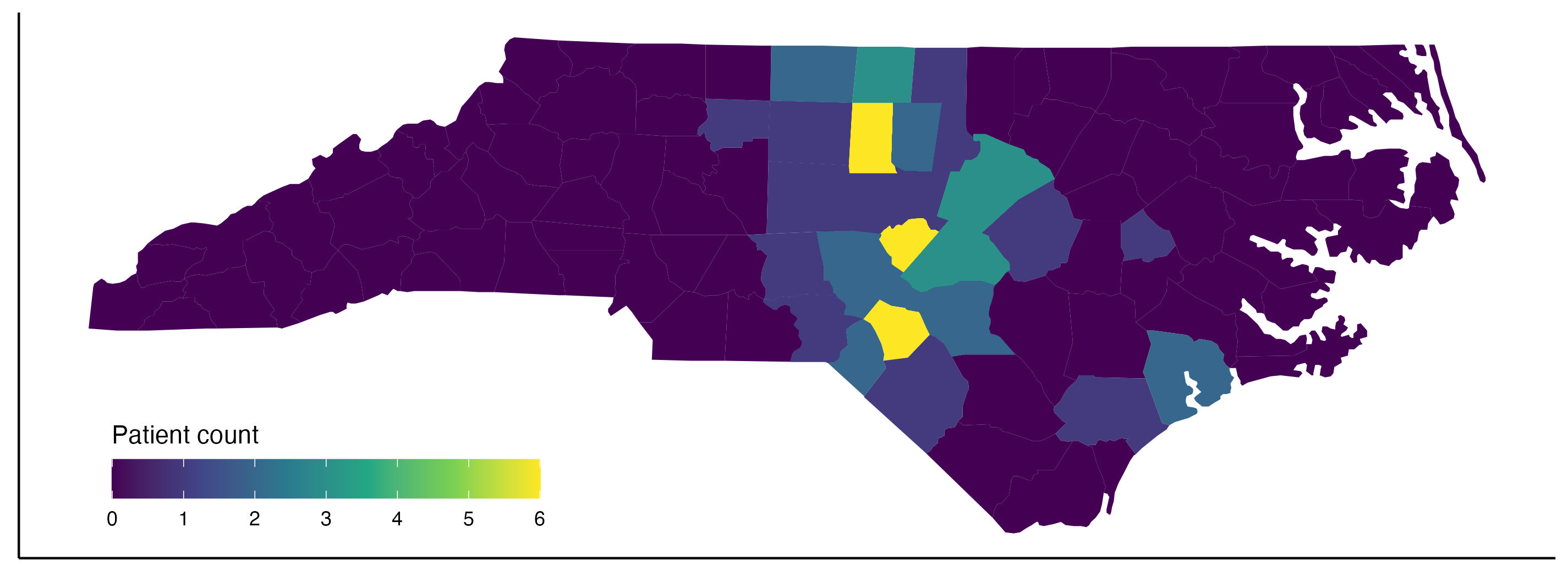 Patient Count by NC County